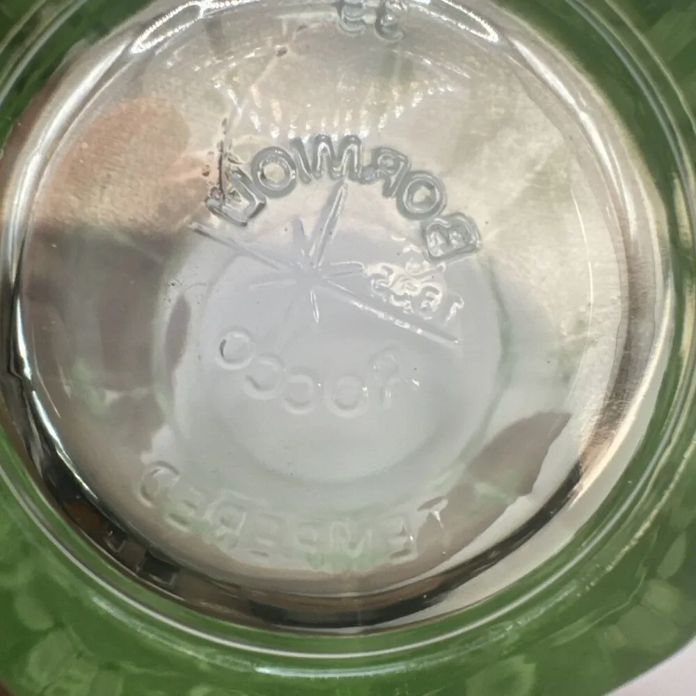 Pair Of Bormioli Rocco Mint Green Rocks Water Dinner Glasses
